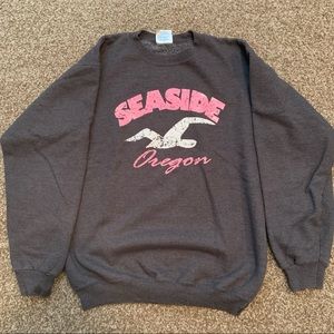 Seaside Crewneck gray sweater